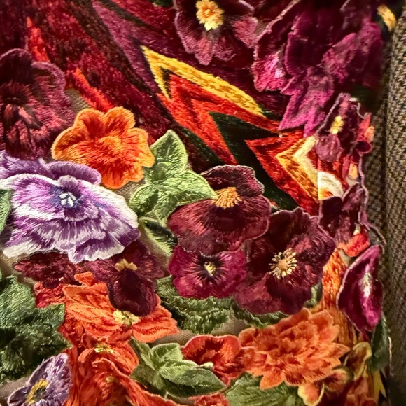 Oscar de la Renta Multicolor Strapless Dress - Picture 9 of 10